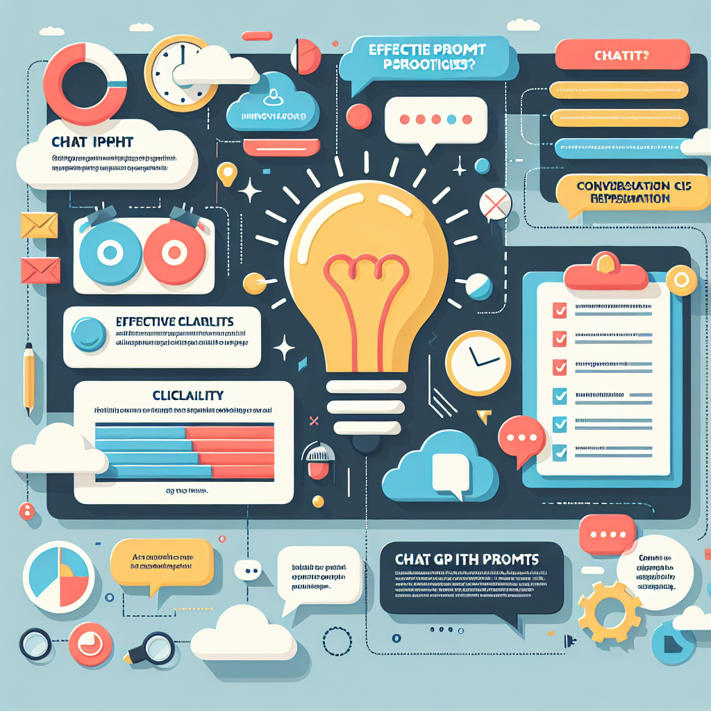 ChatGPTプロンプトの基本と活用コツを示すインフォグラフィック